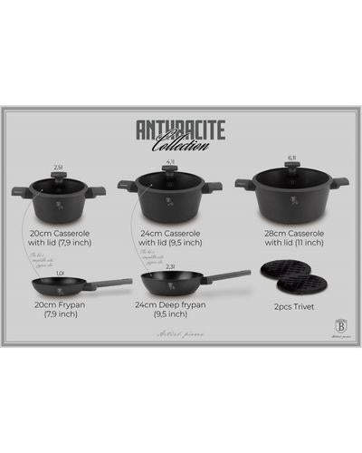 Berlinger Haus, 10 Pcs Cookware Set, Anthracite Collection