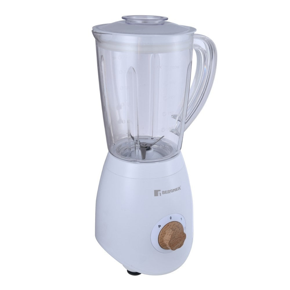 BERGNER Blender 600W, 1.5L, 2 Speeds + Turbo Naturally BG, BG-50035-WH