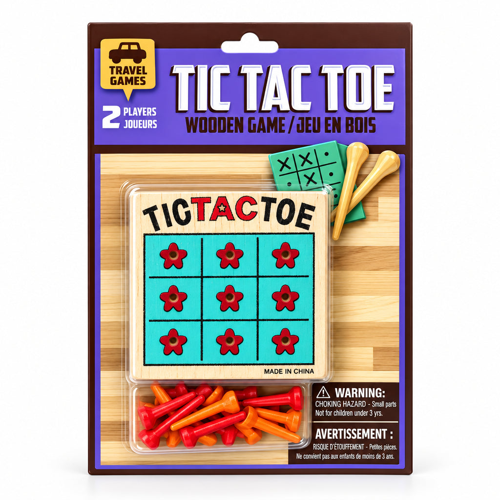 Smile Yalla, Secret Santa, Wooden Pocket Games, Tic Tac Toe