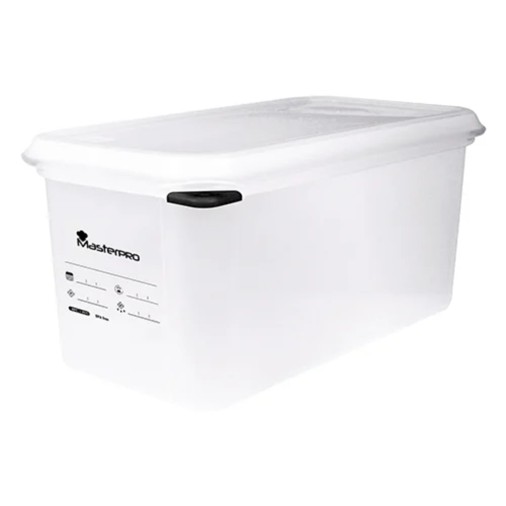 MASTERPRO Rectangular Plastic Storage Box 4L, Thermal Resistance From -40C To +95C, Microwave, Refrigerator And Freezer Safe, BGEU-2945
