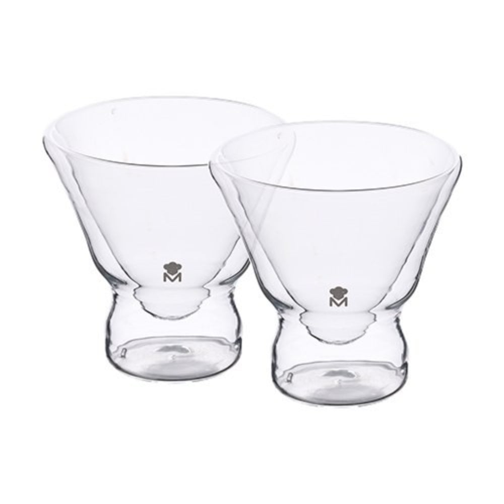 MASTERPRO Set 2Pcs Cocltail Glass 230ML Borosilicate Barware Mixology MP, BGMP-20202