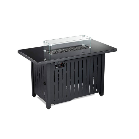 Big General, Patio Rectangular Glass Heater (Topless), 64cm (Black), BGPH-823G
