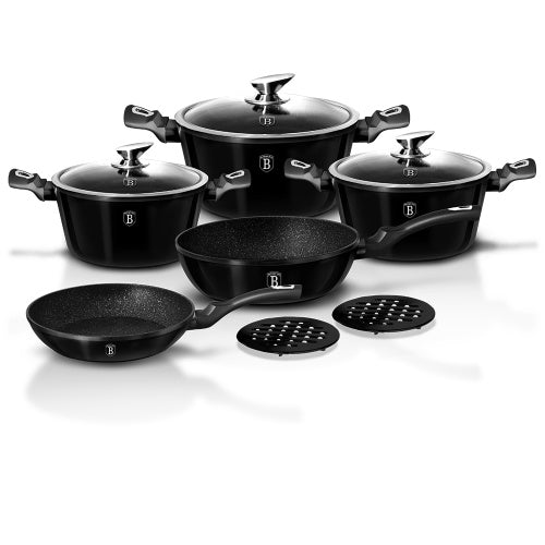 Berlinger Haus, Black Metallic Line - 10Pcs Cookware Set
