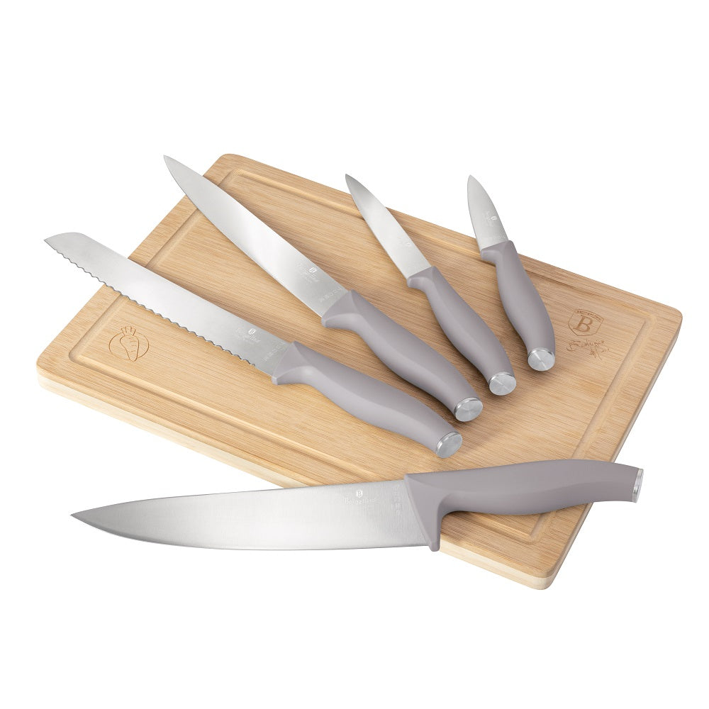 Berlinger Haus, 6 Pcs Knife Set With Bamboo Cutting Board, BH/2967