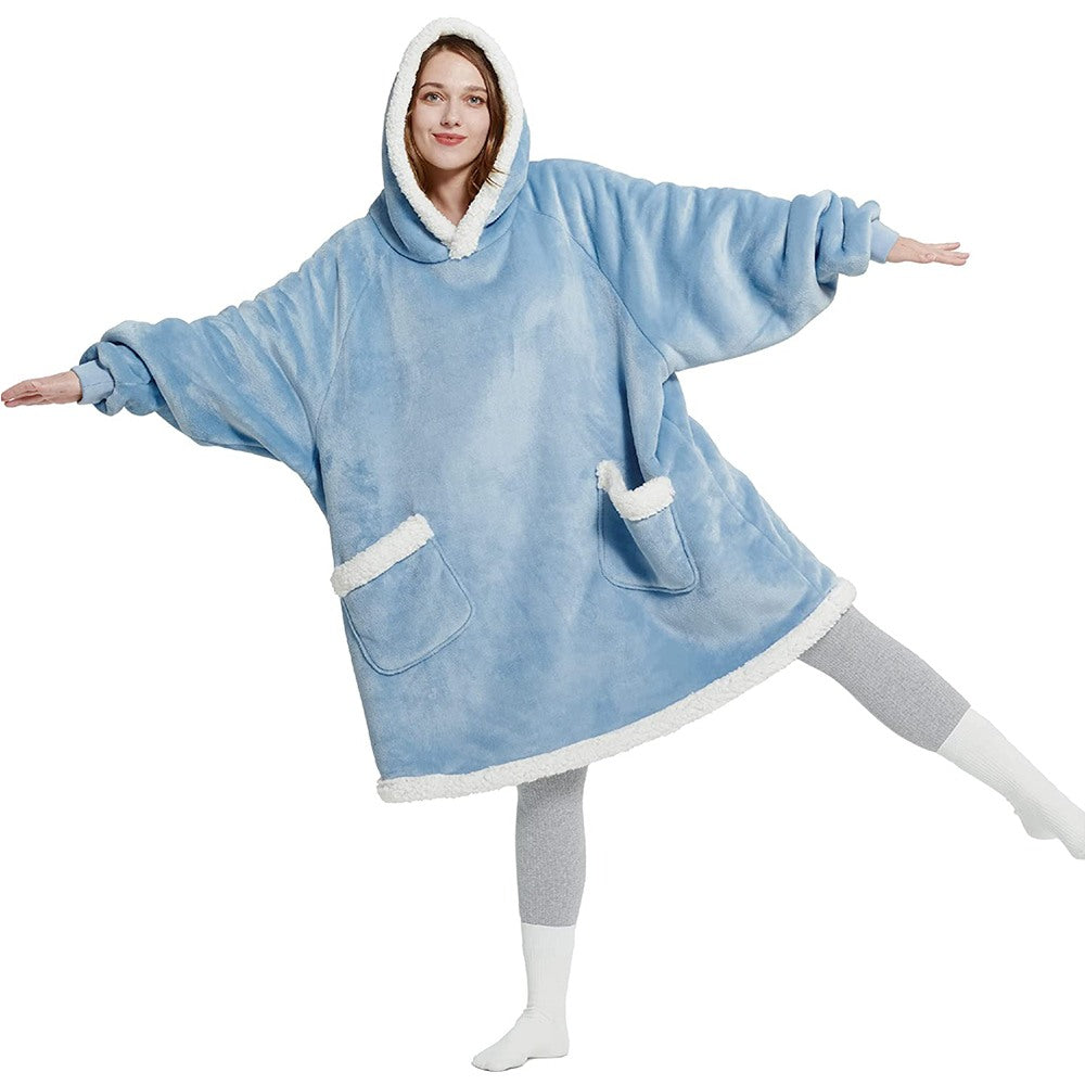 Cool Gift, Wearable Blanket Hoodie, Soft Plush Textile Hooded Blanket, Available in Different Colors