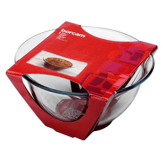 Borcam, Tempered Glass Hard Mini Bowl, 1900ml