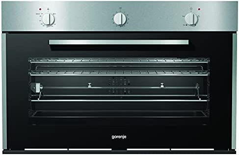 Gorenje, Oven 90Cm Gas Gas Time Design Front Panel Stainless