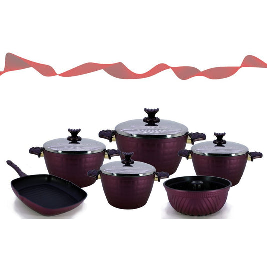Montella, Bonera Valentino 10 Pcs Set Bordeaux With Cake
