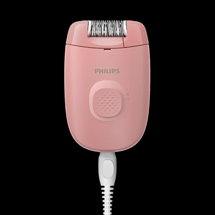 Philips, Epilator, Legs, Corded, Speed Setting (1), Washable Epilation Head, Cleaning Brush . Pink