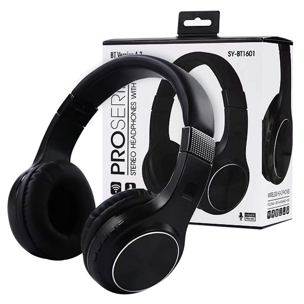 Super Bass BT1601 Bluetooth Headphones with Mic, Available in Different Colors