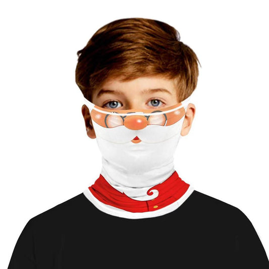 Smile Yalla, Multi Head Wear Scarf, Christmas Santa Noel, Small