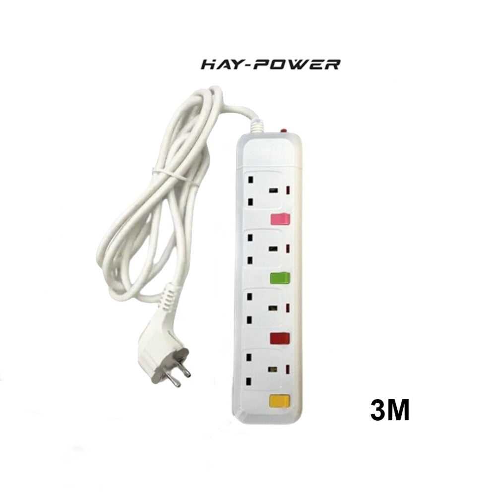Hay-Power, 4Way Extension With 3M Cord Bw-004