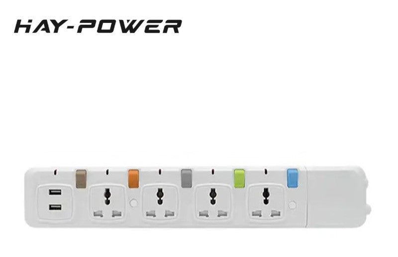 Hay-Power, 4 -Way Extension With USB BW-005USB