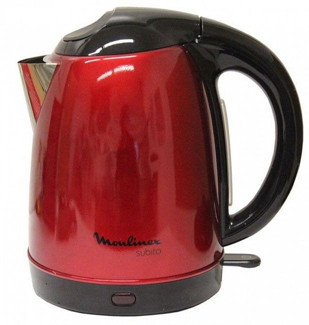 Moulinex, Kettle BY 5305 Stainless Steel 1.7L 2200W, Red & STS