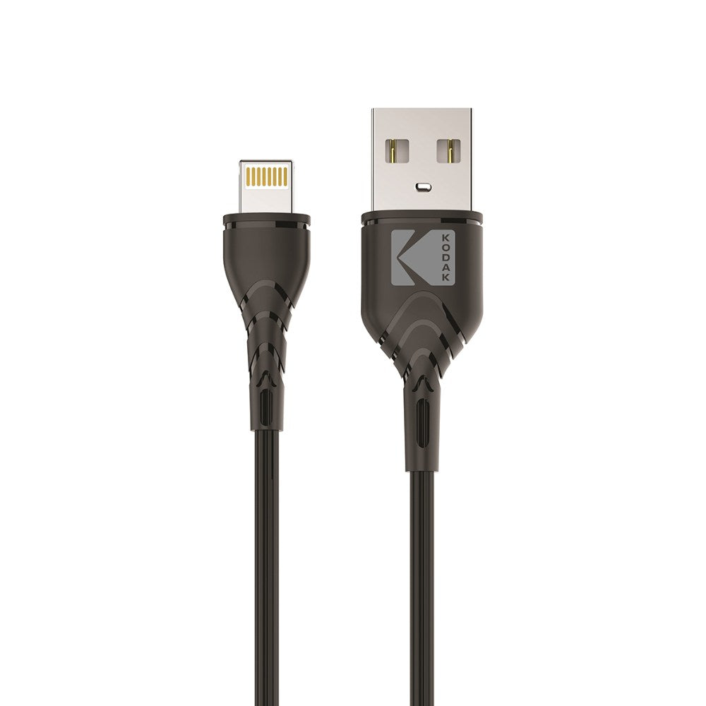 Kodak, Lighting Male to Male Cable 8 Pin to USB Pure Copper Terminals 1.5 Meter Black C29