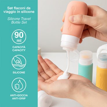 Beper Silicone Travel Bottle Set, C302AAC010