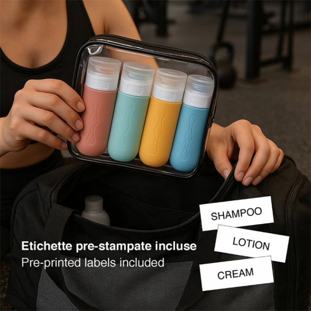 Beper Silicone Travel Bottle Set, C302AAC010
