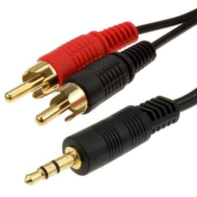 Sanyo, CB8 Audio Cable 3.5mm Plug To 2 RCA Cable