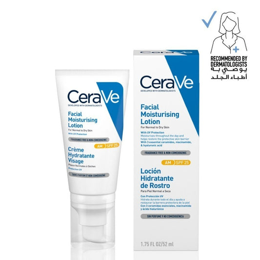 Cerave, AM Facial Moisturizing Lotion SPF25 with Hyaluronic Acid 52Ml