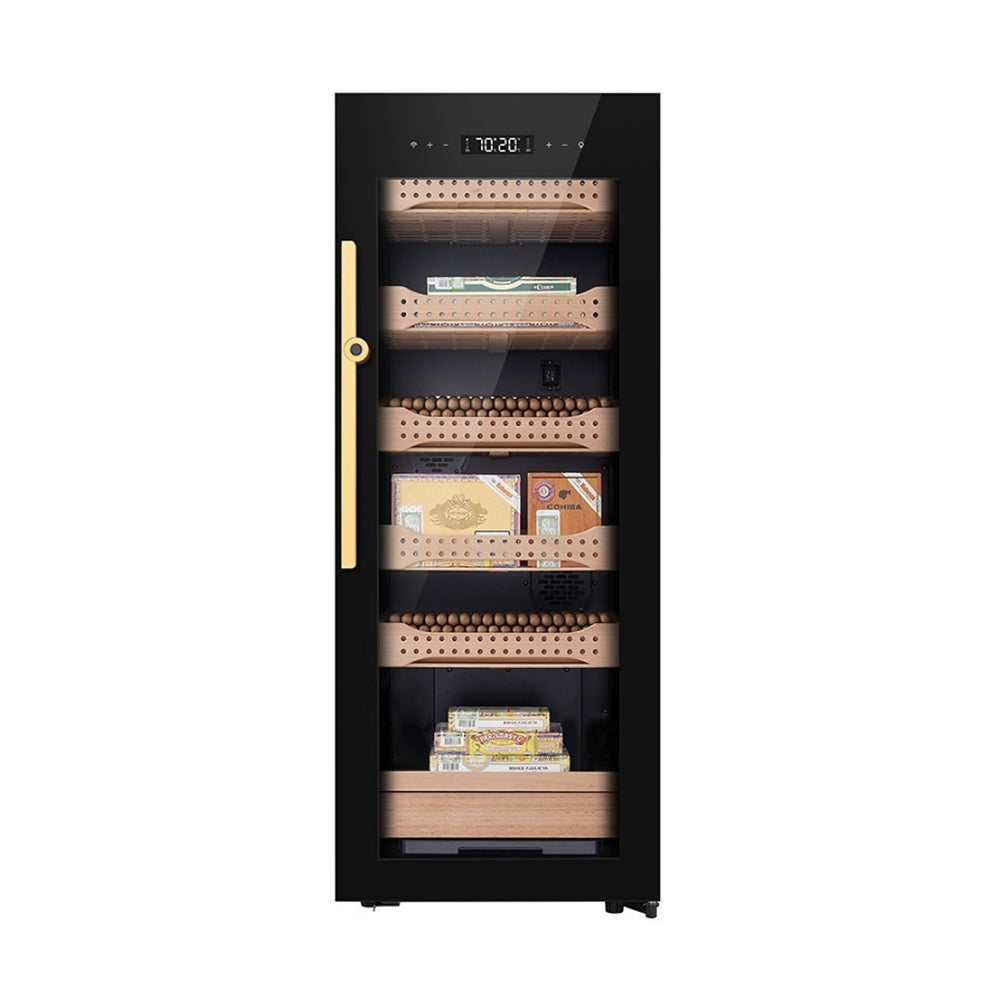 Campomatic High End Cigar Humidor Full Glass Front Design 1200 Cigars Capacity , CH1200