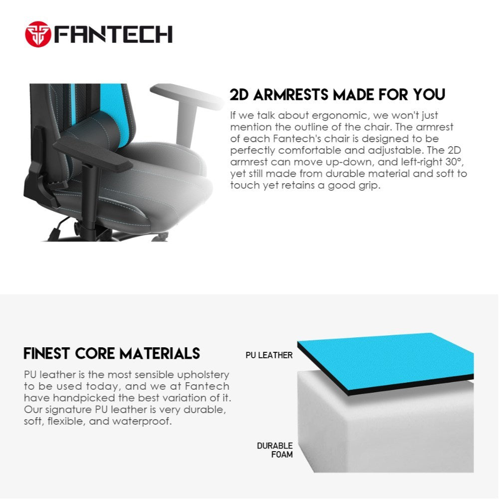 Fantech, Gc-191 Korsi Grey Gaming Chair