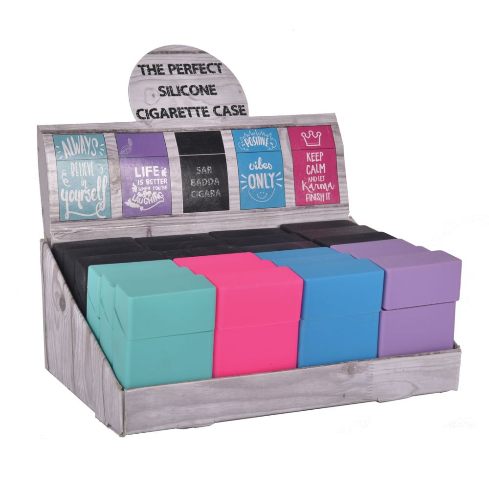 Smile Yalla, Cig Box Cover, Blue