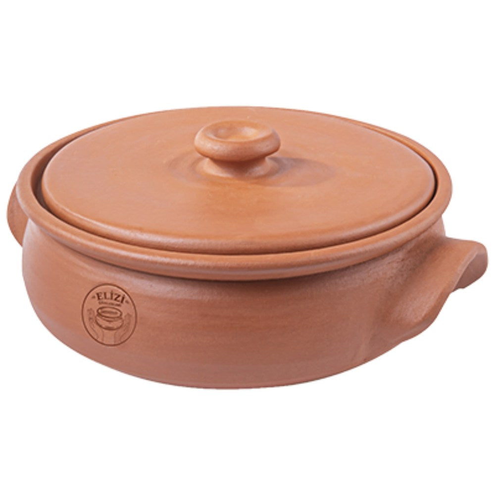 Elizi, Clay Pan Handmade Small Size Lined 8.5x25cm, CLAY-EL111