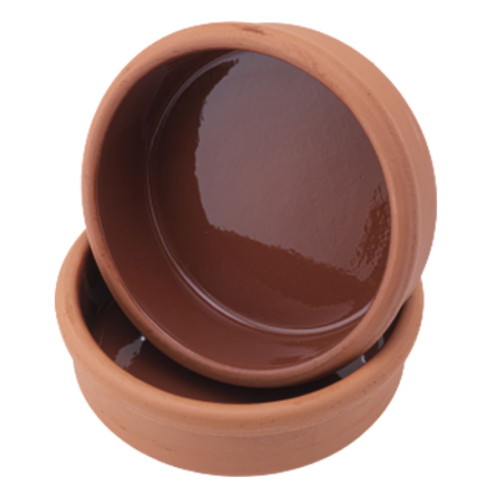 Elizi, Clay Bowl 4 Piece Double Portion Bowl - Glazed 4.8x15cm, CLAY-EL312