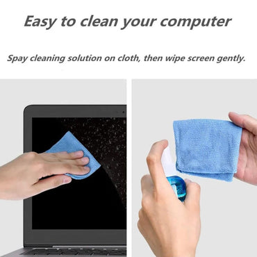 Mikuso Cln-016 3-In-1 Multipurpose Laptop Cleaning Kit Microfiber, Brush Cleaner Set For Keyboard Pc Screen Phone