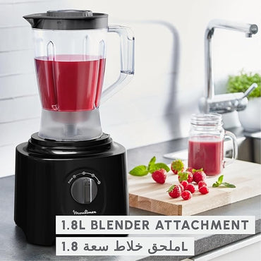 Moulinex, Food Processor Easy Force 6 Attachments 25 Functions Easy To Use Black Fp247827