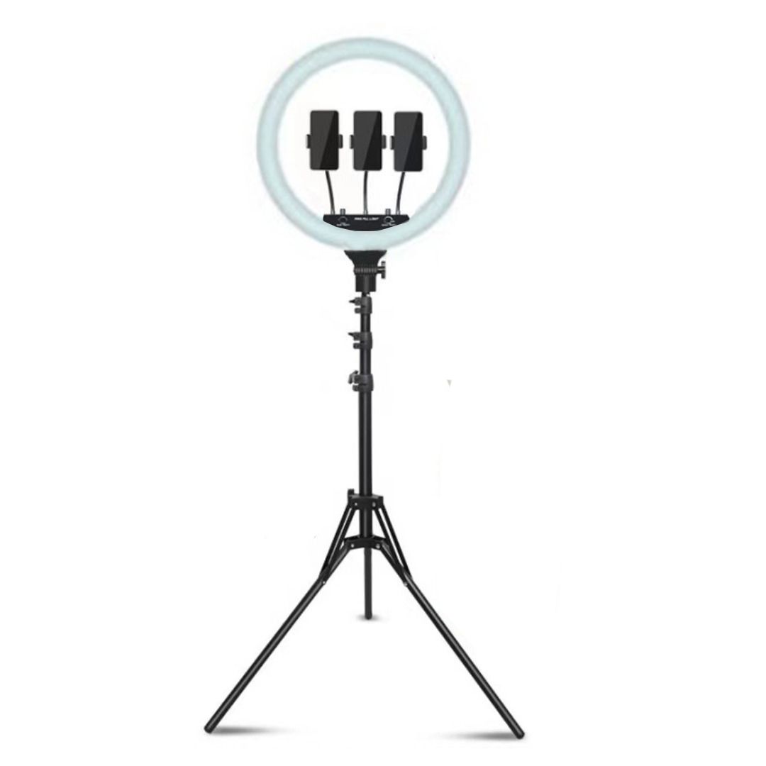 Conqueror, Multipurpose Ring Light 18'' with Tripod for Mobile Cell Phone – CL460.