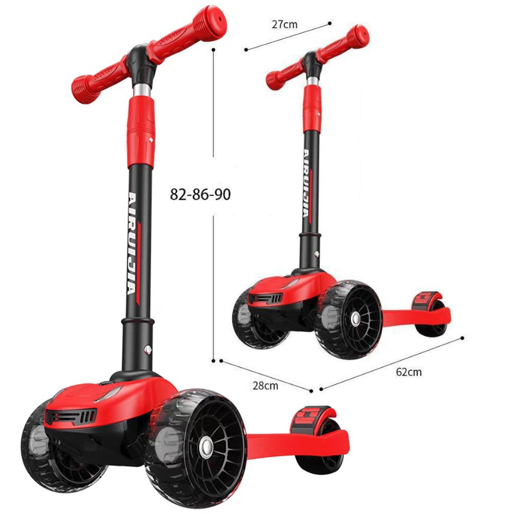 Cool Gift, 3 Wheel Smart Kids Scooter With Foldable & Height Adjustable Handle, Available in Different Colors