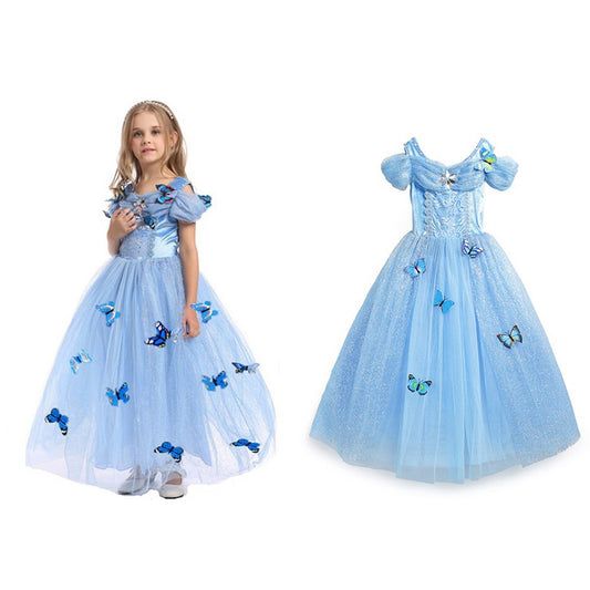 Cool Gift, Halloween & Barbara Costumes - Cindrella Blue, Available in Different Sizes