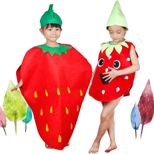 Cool Gift, Halloween & Barbara Costumes - Fruit - Strawberry, Available in Different Sizes