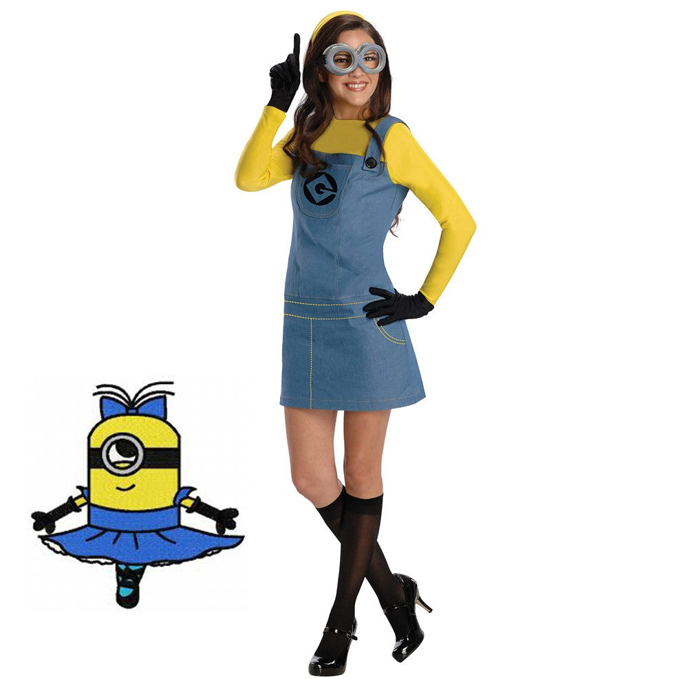 Cool Gift, Halloween & Barbara Costumes - Minion Girl, Available in Different Sizes