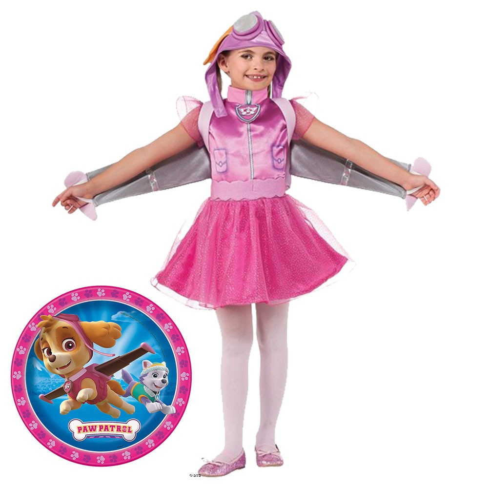 Cool Gift, Halloween & Barbara Costumes - Paw Patrol Pink, Available in Different Sizes