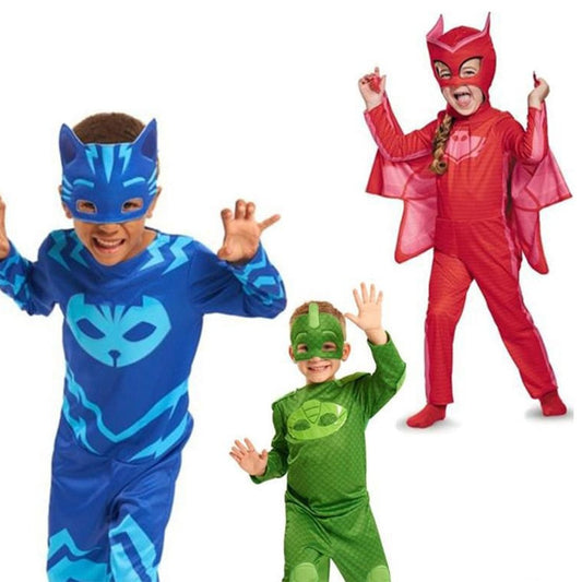 Cool Gift, Halloween & Barbara Costumes - PJ Masks Red, Available in Different Sizes