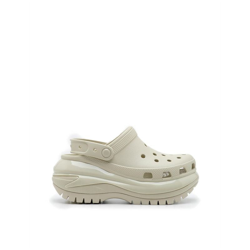 Crocs, Classic Mega Crush Unisex Clog - Bone, Available in Different Sizes