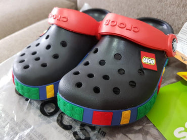 Crocs, Kids Crocband Lego Clog Black, Available in Different Sizes