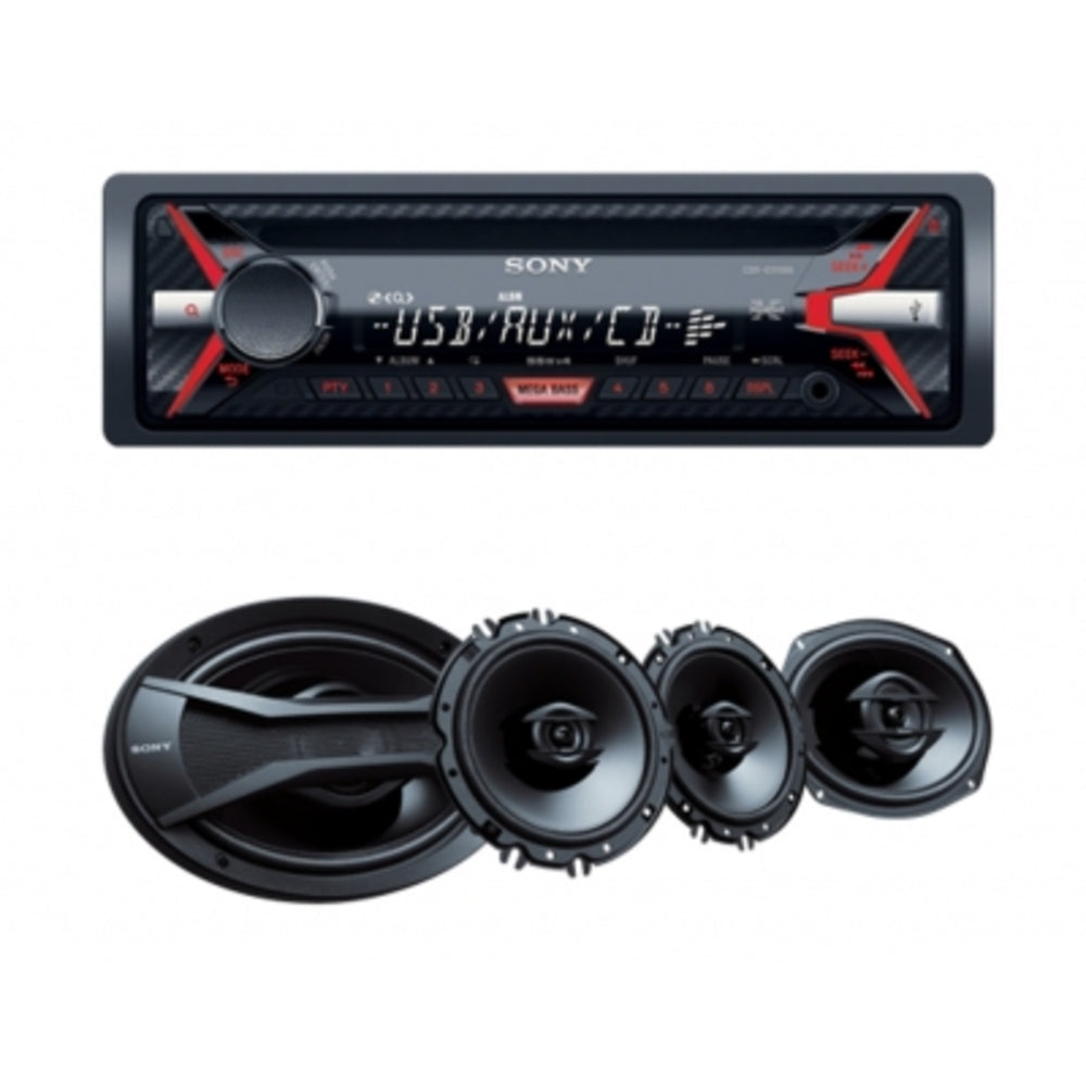 Sony, Head Unit, Single DIN with x4 Sony Speakers