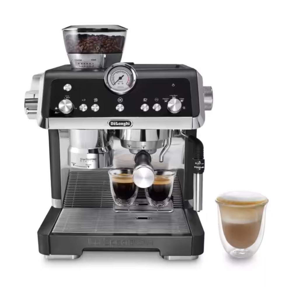 Delonghi, La Specialista Semi Pro Espresso Maker, Integrated Grinder & Tamper, 19Bars-1450W, Black, DEL-EC9335BK