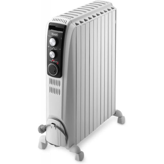 Delonghi, Oil Filled Radiator/Heater 10 Fins Super Saver 75 Chimneys 2500 W