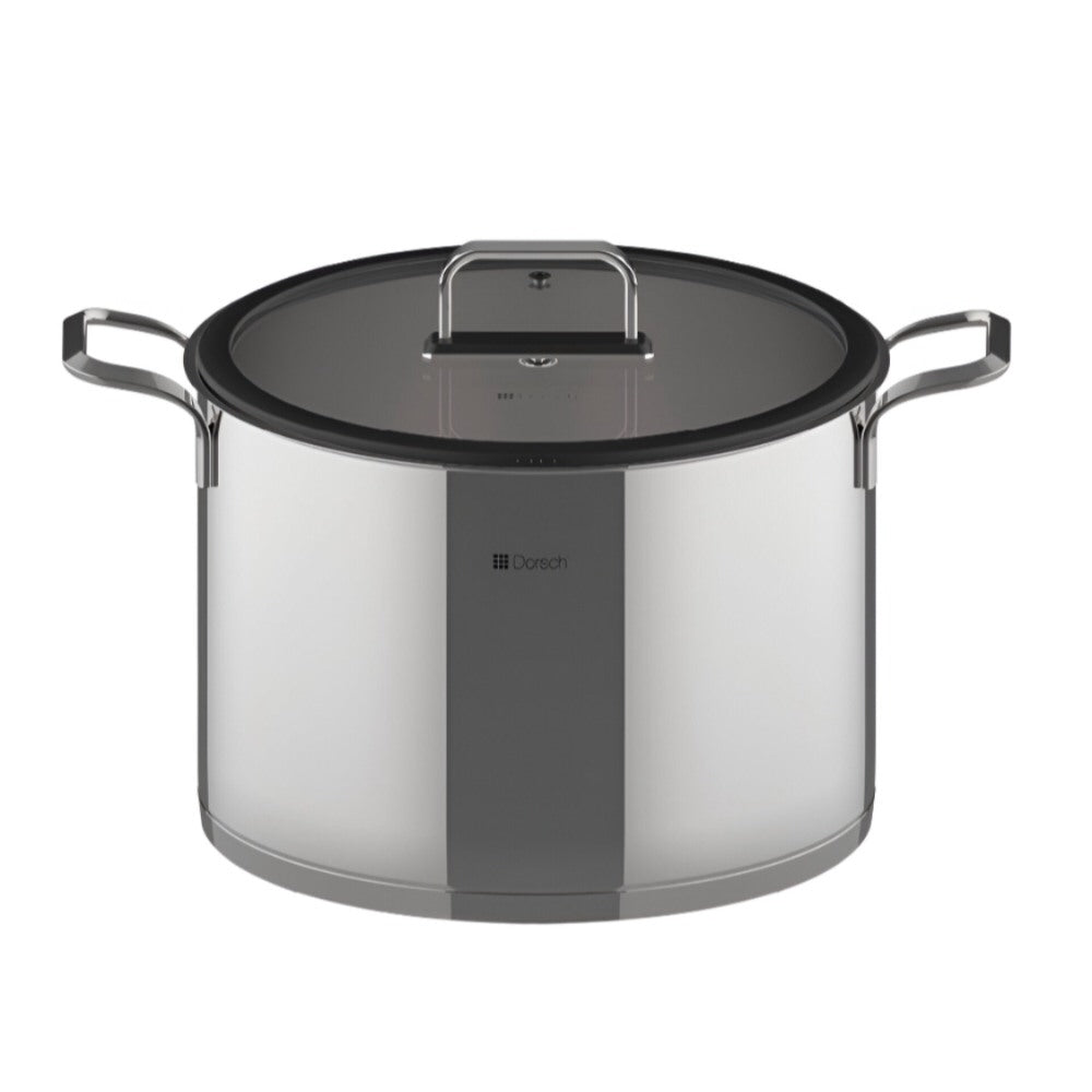 Dorsch, Stock Pot 26CM Stainless + Glass Lid