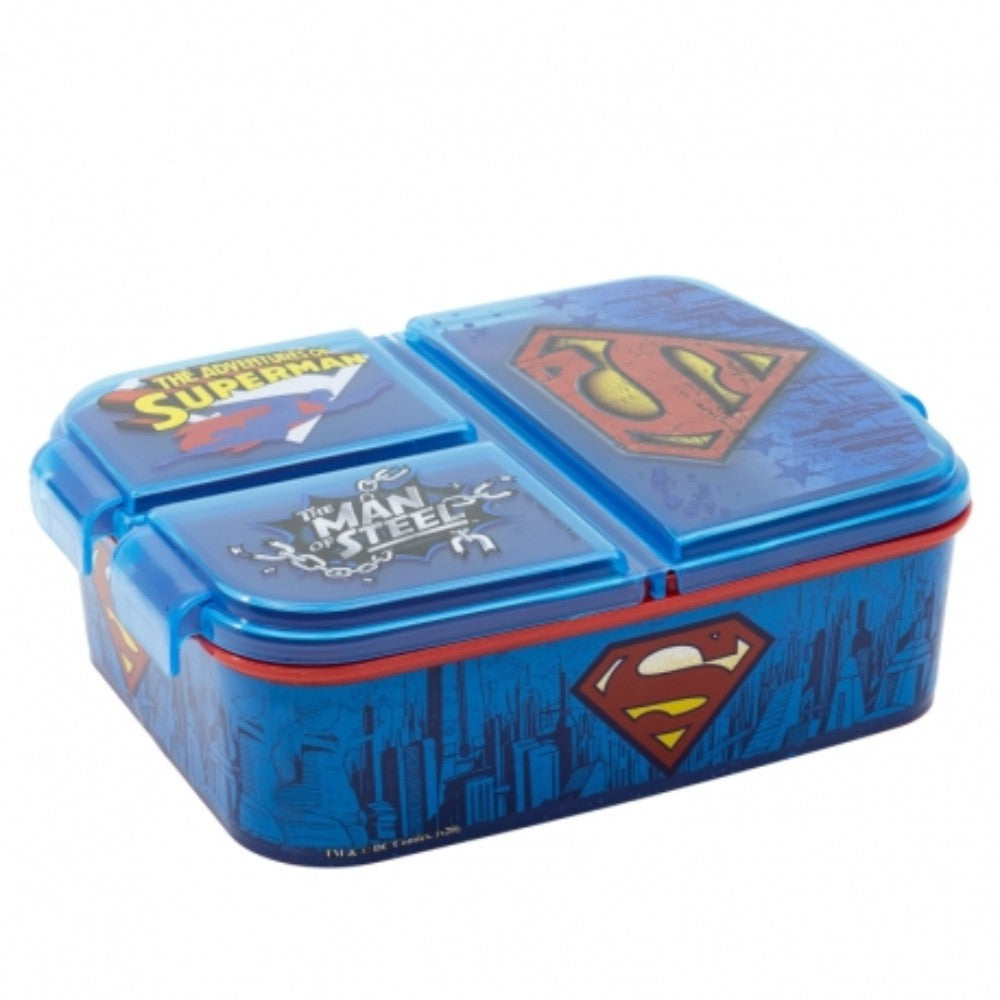Stor, Multi Compartment Sandwich Box Superman Symbol