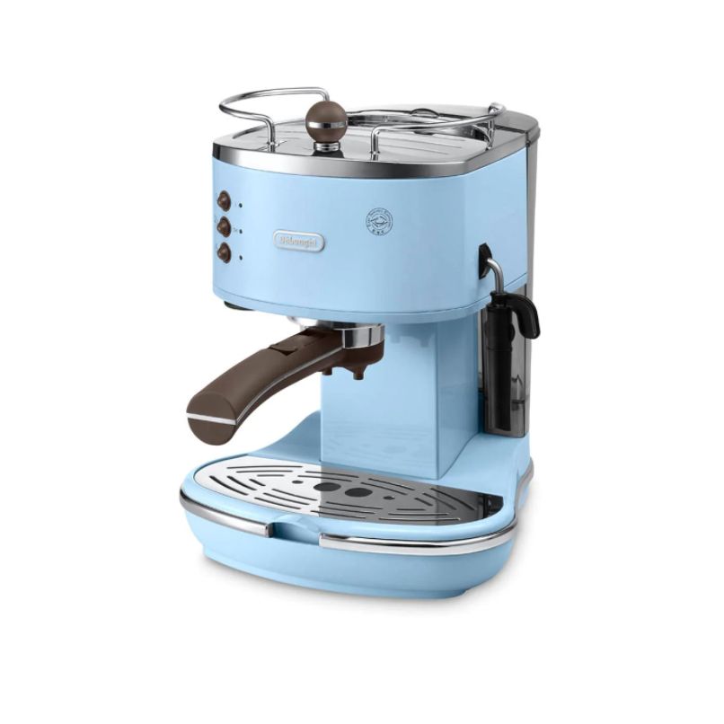 Delonghi, Espresso And Cappuccino Maker Pump Icona Vintage Azur Blue, Dke-Ecov310Az