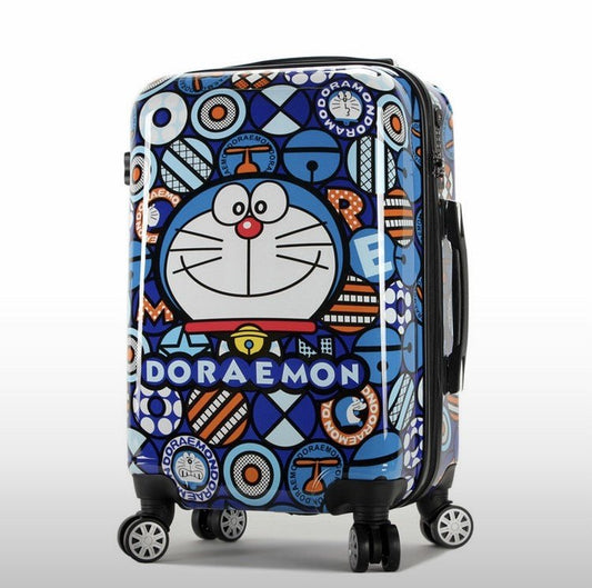 American Revival Doraemon, Kids Luggage, Girls Boys Carry on Suitcase 4 Spinner Wheels, Travel Luggage, Trolley Luggage