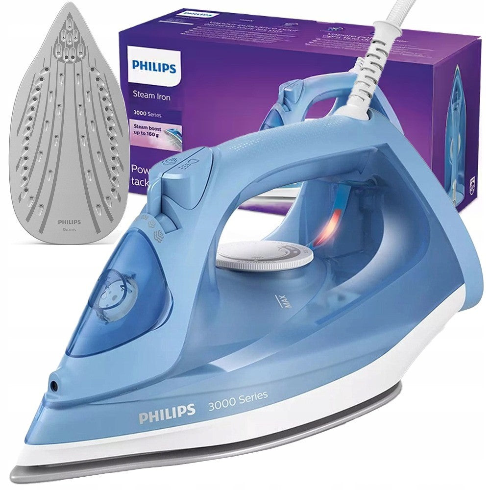Philips, Steam Iron, 2200W, Steam (Cont) 35 G/M, Steam Boost 160 G, Tank 300 Ml