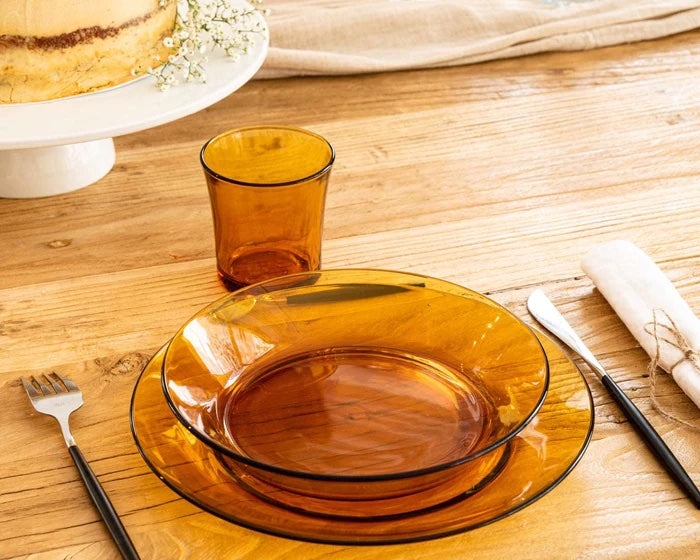 Duralex, Vermeil Dinner Service 44 Pieces