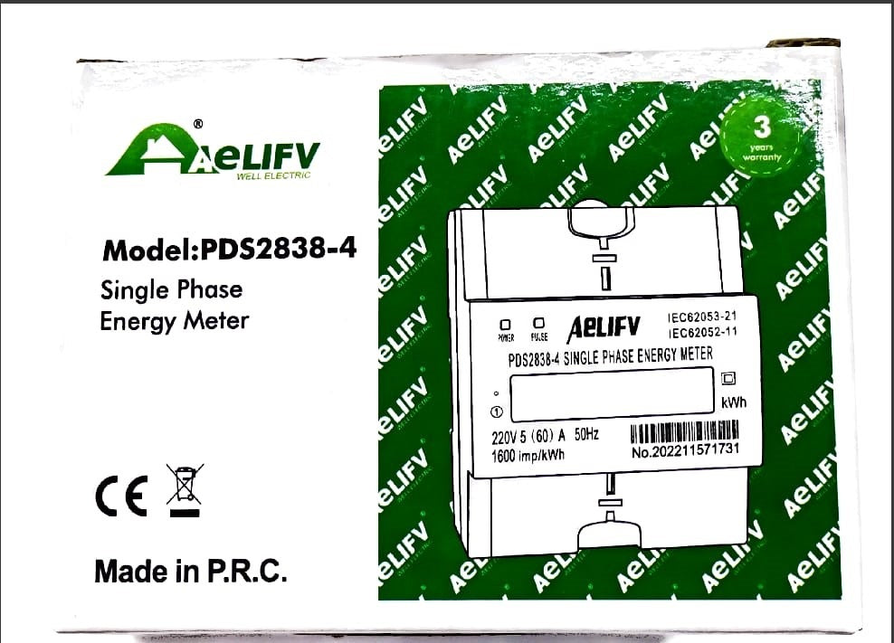 Aelifv, Single Phase Energy Meter Pds2838-4