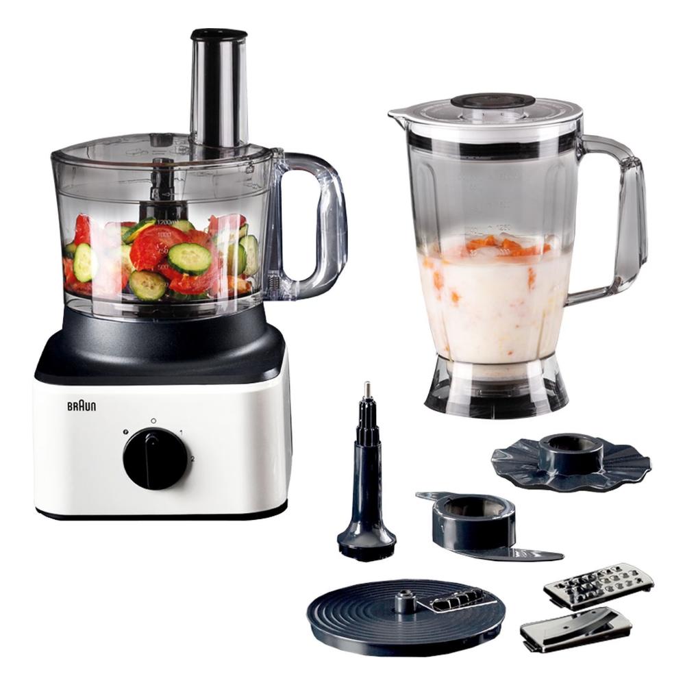 Braun, Food Processor 8 In 1 800W 2.1L White